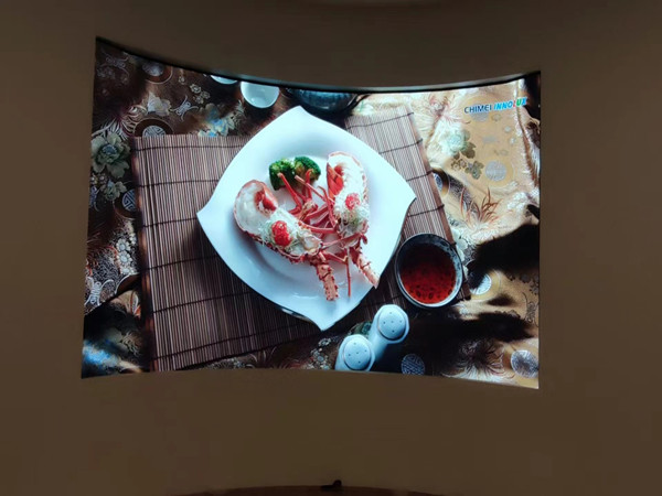 莘县室内P2.5弧形LED屏